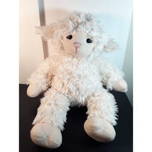Build A Bear Cuddly Lamb Cream Plush Easter 16"